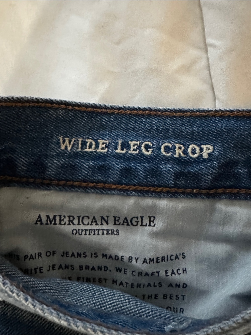 American Eagle Outfitters Wide Legged Cropped Jeans - Picture 3 of 5